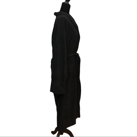 Joe Boxer Men’s Micro fleece Robe, Black - Picture 7 of 8